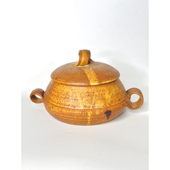 Handmade Studio Pottery Stoneware Canister With Lid 1979 - Picture 2 of 8